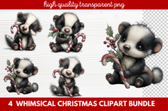 Whimsical Christmas Clipart | Cute Festive Holiday PNG Product Image 1