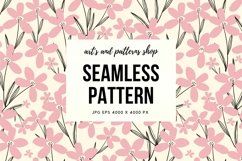 Vibrant pattern with pink spring flowers Product Image 1