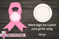 Pink Ribbon candy dome, breast cancer awareness Product Image 3