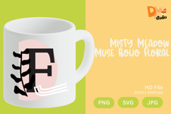 Misty Meadow Muse Boho Floral Monogram Product Image 1