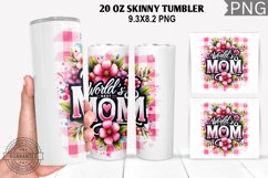 World&#039;s Best Mom Tumbler Sublimation - Mother&#039;s Day Tumbler Product Image 1