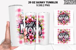 World's Best Mom Tumbler Sublimation - Mother's Day Tumbler Product Image 1