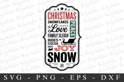 Christmas Snowfalkes Love Svg | Christmas svg Product Image 1