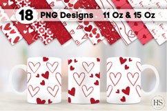 18 Valentine's Day Mug Sublimation Bundle, Mug Wrap Bundle Product Image 1
