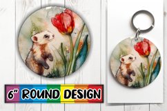 Bright Circle Ornaments Design PNG, Animals Product Image 1