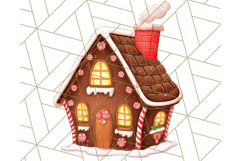 Cozy Christmas Bakery Clipart PNG, Holiday Cookie Art Product Image 4