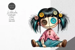 Halloween clipart, Doll clipart, Autumn clipart Product Image 1