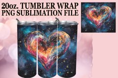 Sublimation Tumbler Wrap - Hearts Product Image 1