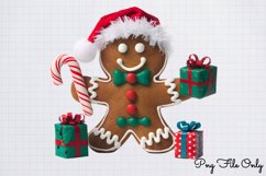 Cute Christmas Gingerbread Clipart PNG Product Image 1
