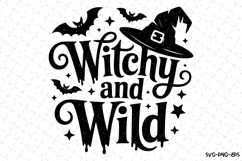 Witchy and Wild Svg | Halloween Svg | Svg Cut Files Product Image 1