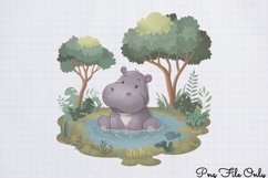Watercolor Safari Adventure Clipart PNG Product Image 1