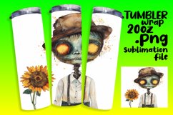 Scarecrow Halloween Tumbler Wrap Design Product Image 1