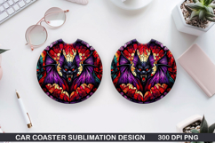 Car Coaster Sublimation| Halloween Coaster PNG Design Product Image 1