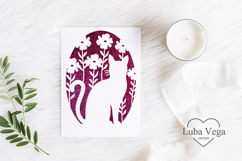 Cat lover birthday postcard laser cut svg / Cat svg Product Image 2