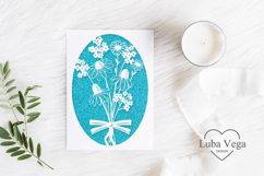 Flowers postcard laser cut / Card Laser Cut Flower Product Image 1
