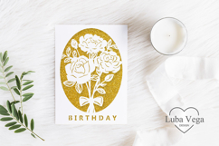 Greeting card paper cut / Paper cut card svg Product Image 1