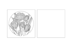 Floral card paper cut / Wedding template card svg Product Image 2