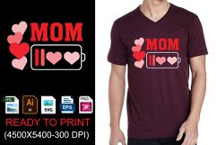 Mom | Mothers Day Sublimation | Love Mom Commercial Use Product Image 1