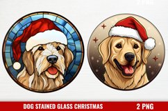 Stained Glass Christmas Dog Ornaments Product Image 1