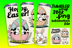 PLAYFUL PNG for 20oz Tumbler , Cute Easter Product Image 1