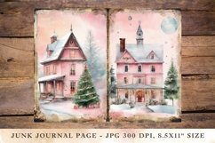 Printable Junk Journal Pages pink christmas 2 Product Image 1