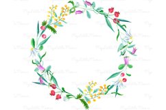 Watercolor wedding frame clipart #w171 Product Image 12