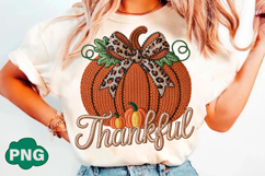 Preppy Faux Yarn Pumpkin Thanksgiving Product Image 3