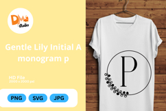 Gentle Lily Initial Monogram Product Image 1