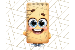 Simple School Supplies Clipart, Cute Classroom PNG Product Image 4