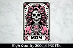 The Mom Tarot Card PNG Sublimation Design Product Image 1
