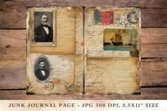 Printable Junk Journal Pages travel postcard 4 Product Image 1