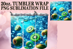 Radiant joy 20oz tumbler wrap, 3D Fruits Product Image 1