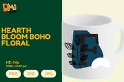 Hearth Bloom Boho Floral Monogram Product Image 1