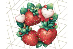 Strawberry Fruit PNG Clipart, Adorable Kawaii Characters Png Product Image 4
