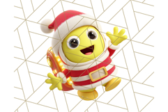 Alien Christmas Clipart, Cute Outer Space Holiday PNG Product Image 4