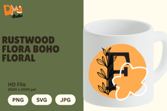 Rustwood Flora Boho Floral Monogram Product Image 1