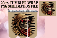 Uplifting Moments 20oz tumbler wrap, Skull Product Image 1