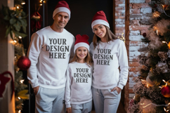 Christmas Family Group Matching Tshirt Mockups Product Image 1