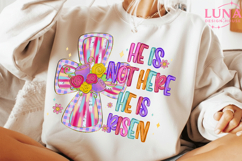 He Is Not Here He Has Risen png, Matthew 28:6, Risen png Product Image 4