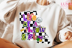 Life Of A Throw Girl Png, Mardi Gras Png, Coquette Bow Png Product Image 2