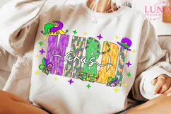 Mardi Gras Carnival PNG, Coquette Bow, Mardi Gras Y’all Png Product Image 1