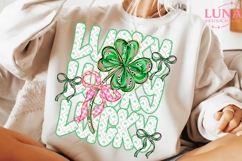 Lucky Shamrock Png, Blessed Vibes Png, Not Lucky Simply Png Product Image 2