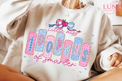 100 Days of School Png, Little miss 100 Days Smarter Product Image 2