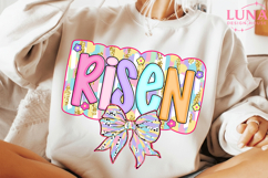 Glitter He is risen Png, Christian Easter Png, Easter Png Product Image 2