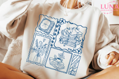 Just one more chapter PNG, books and coffee png Product Image 2