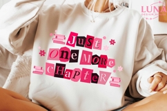 Just One More Chapter Png, Book Lover Png, Book Quote Png Product Image 1