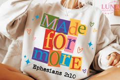 Christian Made for More PNG: Inspirational Faith Png Product Image 2