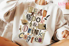 Read Book And Drink Coffee png, Books and coffee, Book Lover Product Image 1