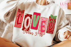 Loved John 3:16 png, Preppy Valentine Png, loved png Product Image 2