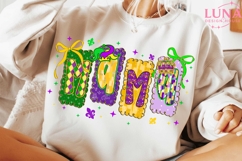 Mardi Gras Mama png, Preppy Mardi Gras Png, Mardi Gras PNG Product Image 2